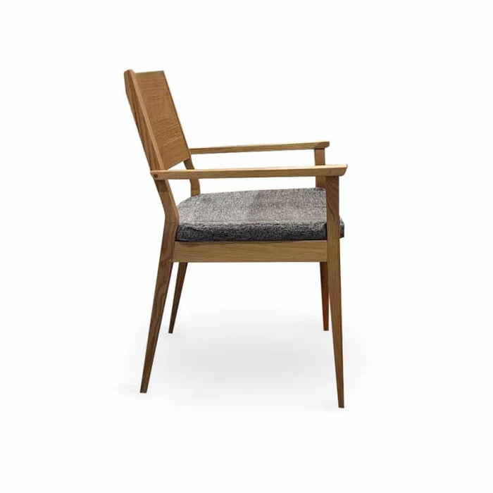P-ADDITIONAL WOODEN GREY ARM CHAIR