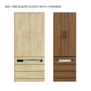 LIAN WARDROBE [C] 600 / 800 BLAZER CLOSET WITH 3 DRAWER