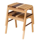 WOODEN SQUARE STACKABLE STOOL