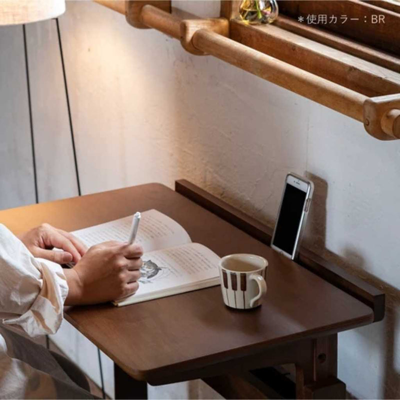 WOODEN ELEVATING SIDE TABLE