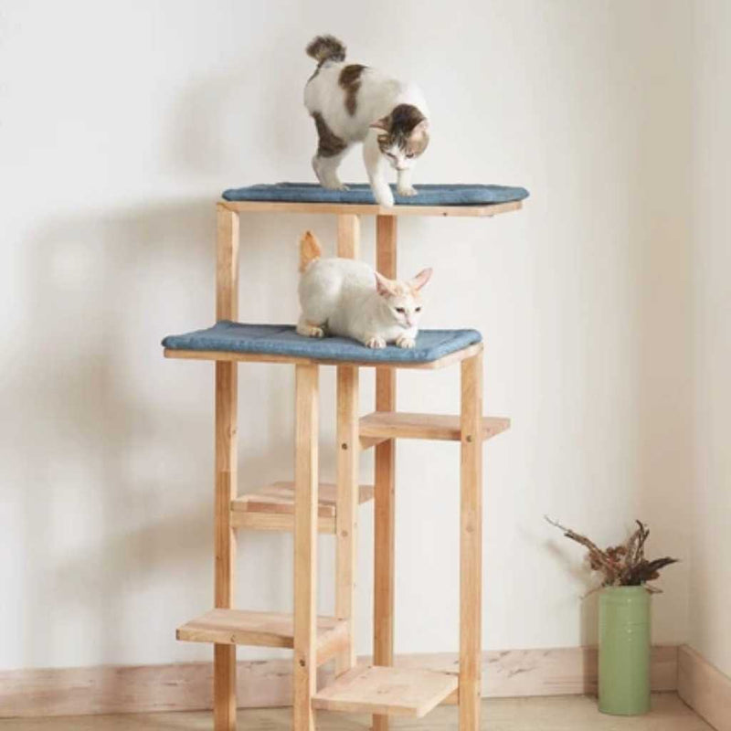WOODEN CAT TOWER(DISPLAY SALE)
