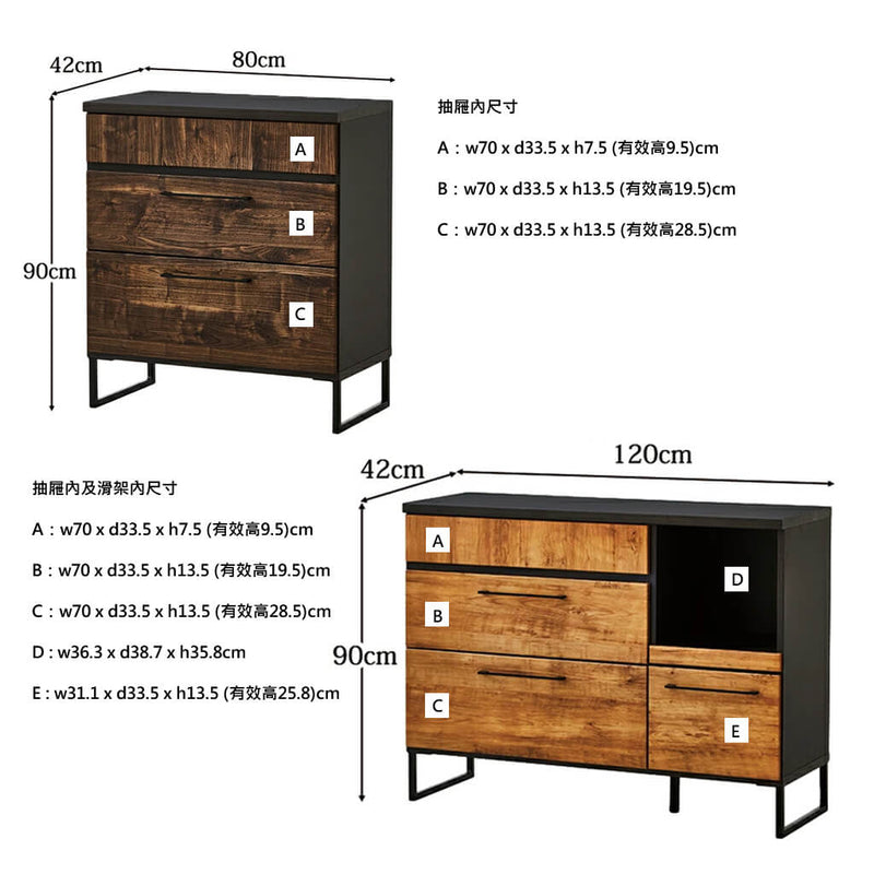 CAMERON 800 / 1200 KITCHEN COUNTER