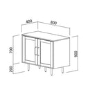 GLAM GLASS CHEST(OUTLET SALE)