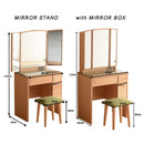 LECIEN 650 THREE-SIDED MIRROR DRESSING TABLE SET