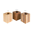 WOODEN STORAGE & TRASH CAN